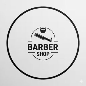 Barber Shop brand logo, a successful client grown by our marketing agency cornwall team